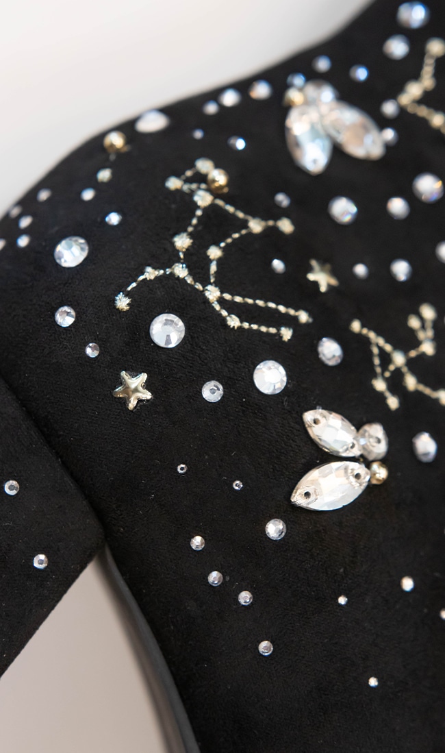 【Holiday Collection】ビジュー×刺繍ショートブーツ