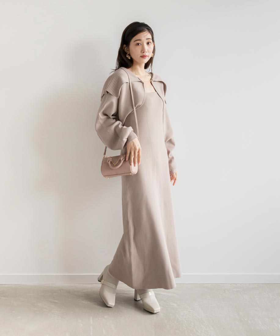 SALE】【選べる丈感】ボレロセットニットワンピース｜RANDA公式
