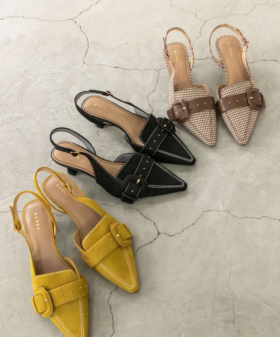 SALE】バックルベルトアシメカットパンプスRANDA公式サイト