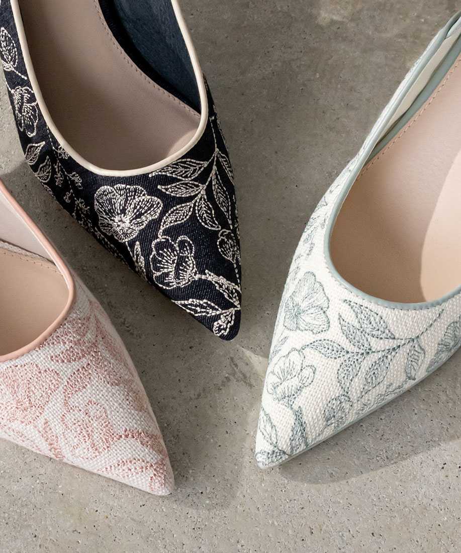 SALE】トワルドジュイ刺繍バックストラップパンプスRANDA公式サイト