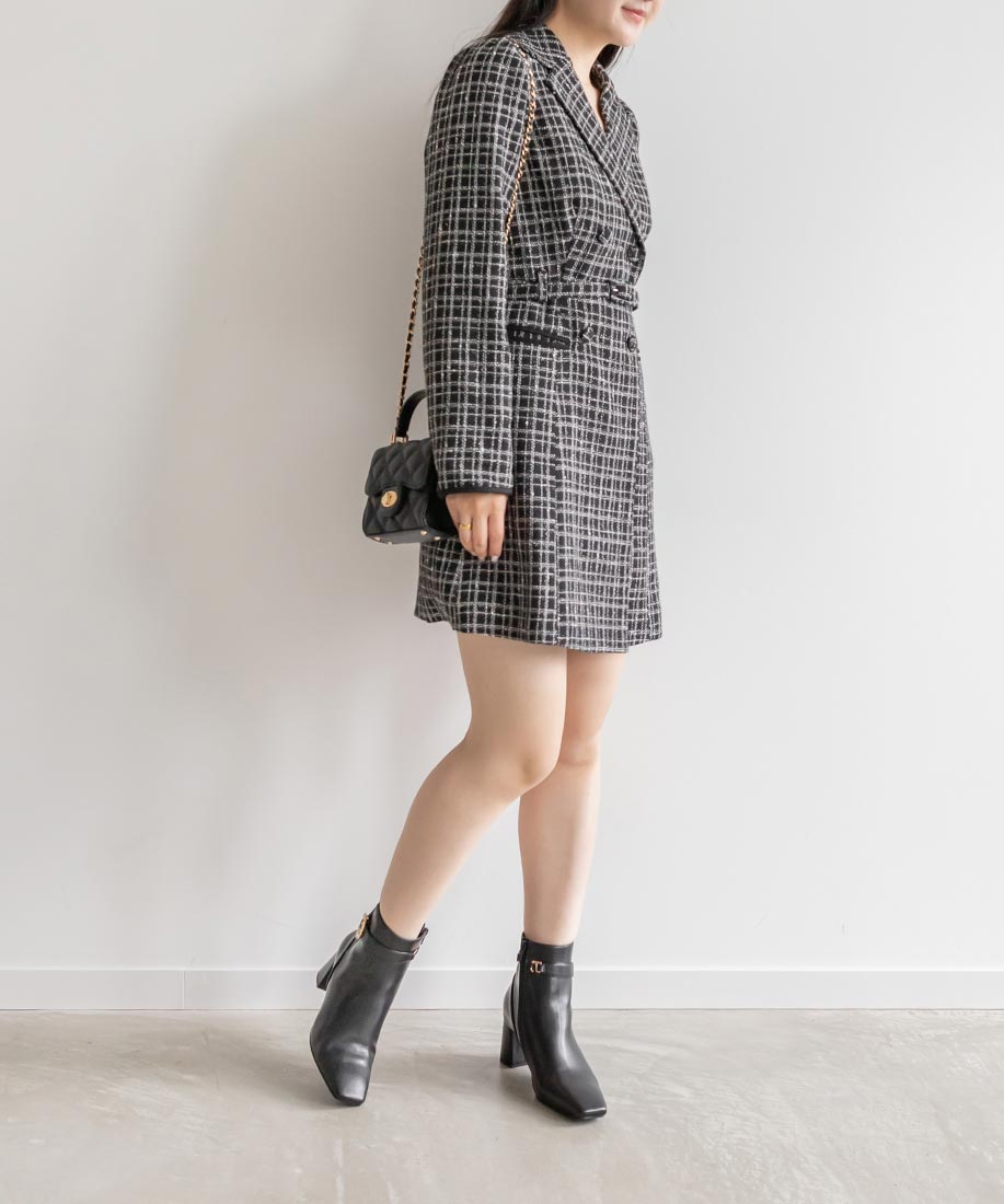 佐藤晴美さん着用】テーラードジャケットミニワンピースRANDA公式サイト