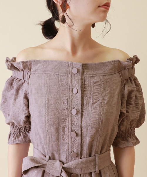 オフショルフレアワンピースranda公式サイト