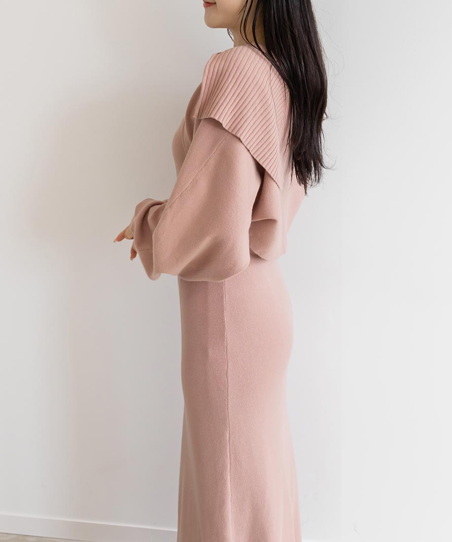 SALE】【選べる丈感】ボレロセットニットワンピース｜RANDA公式