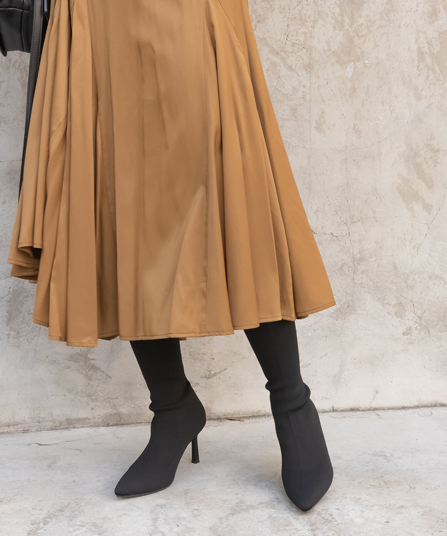 SALE】ソフト ストレッチ ニットロングソックスブーツ