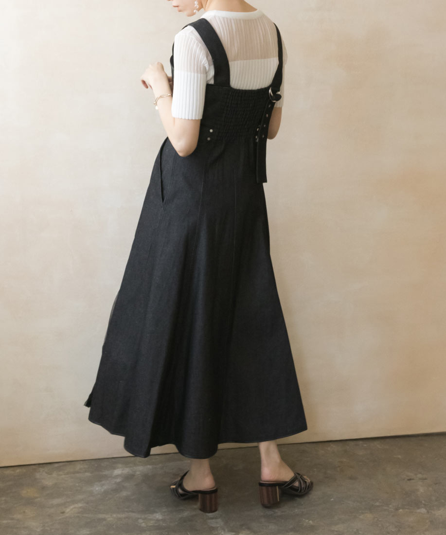 デニムロングワンピースranda公式サイト