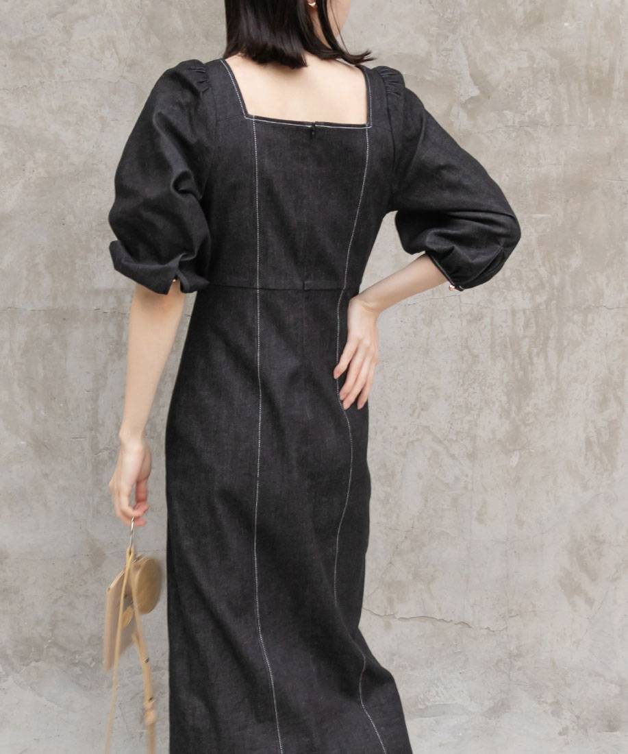 ステッチデザインデニムワンピースranda公式サイト ステッチデザインデニムワンピースranda公式サイト