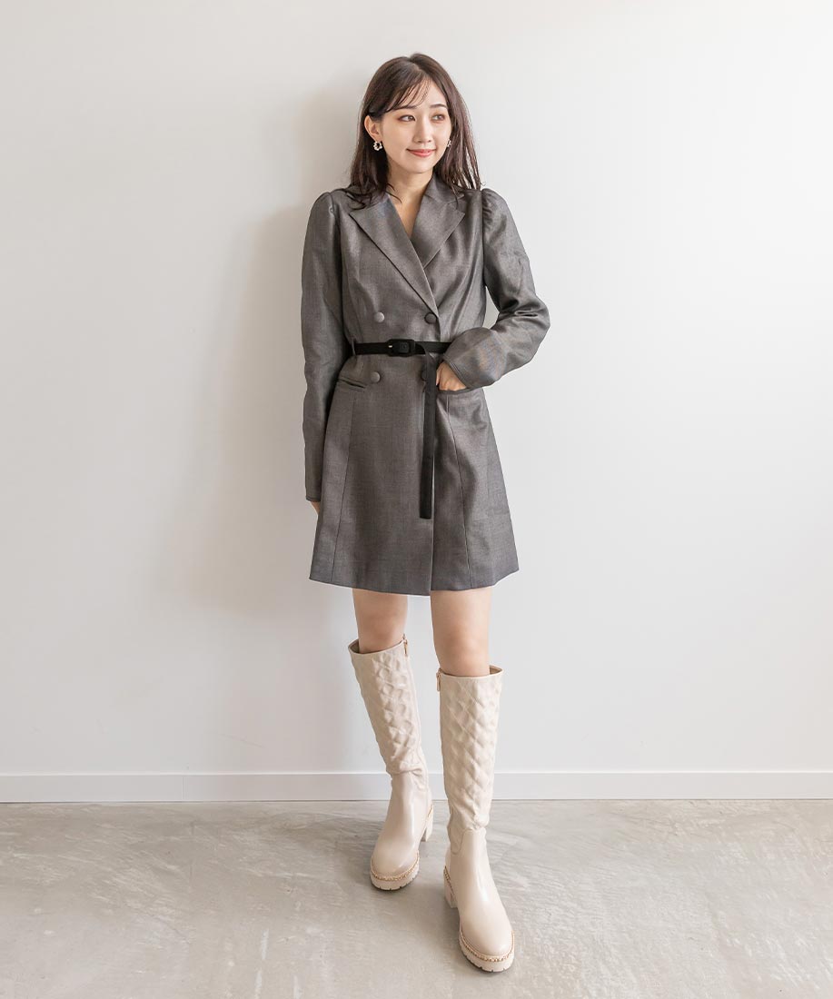 佐藤晴美さん着用】テーラードジャケットミニワンピースRANDA公式サイト