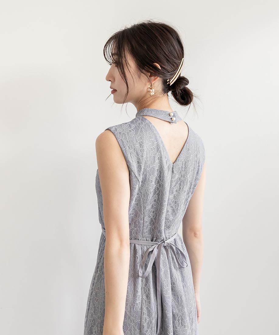 SALE】マルチWAYケープ付きレースワンピース