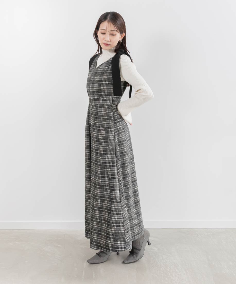 ホットセール SALE】モノトーンビックチェック柄ワンピースRANDA公式サイト ワンピース