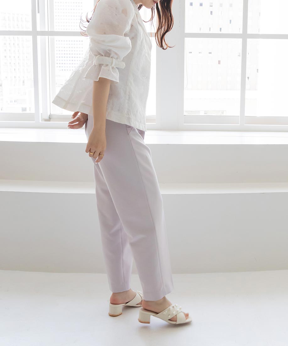 【SALE】ハイウエストフリルパンツ