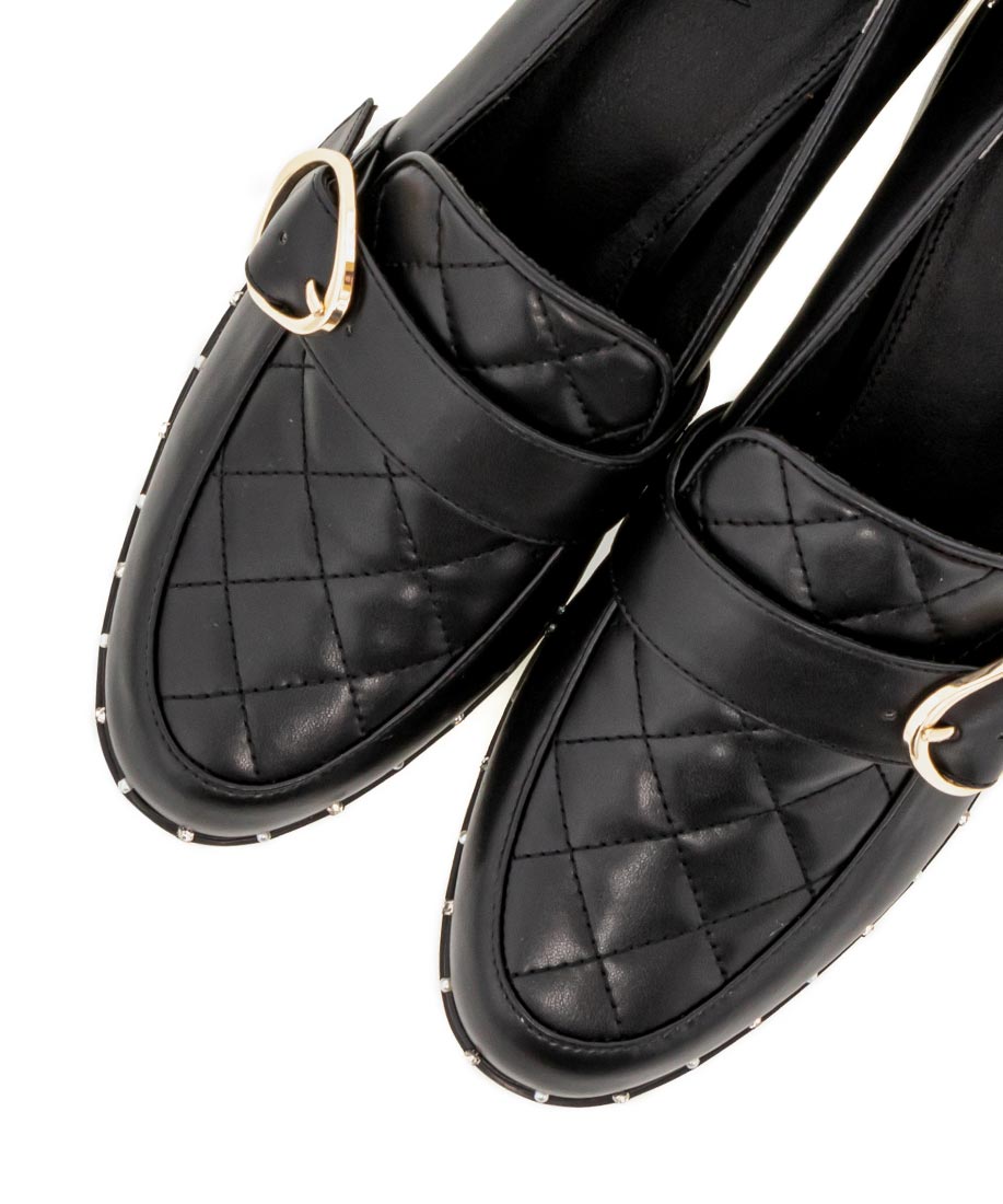 SALE】パール×ビジューキルティングローファー｜RANDA公式サイト