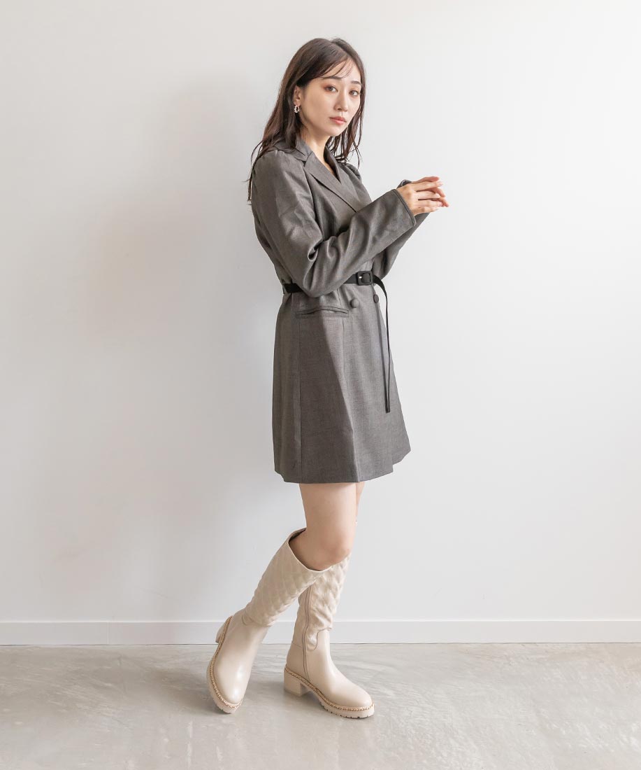 佐藤晴美さん着用】テーラードジャケットミニワンピースRANDA公式サイト