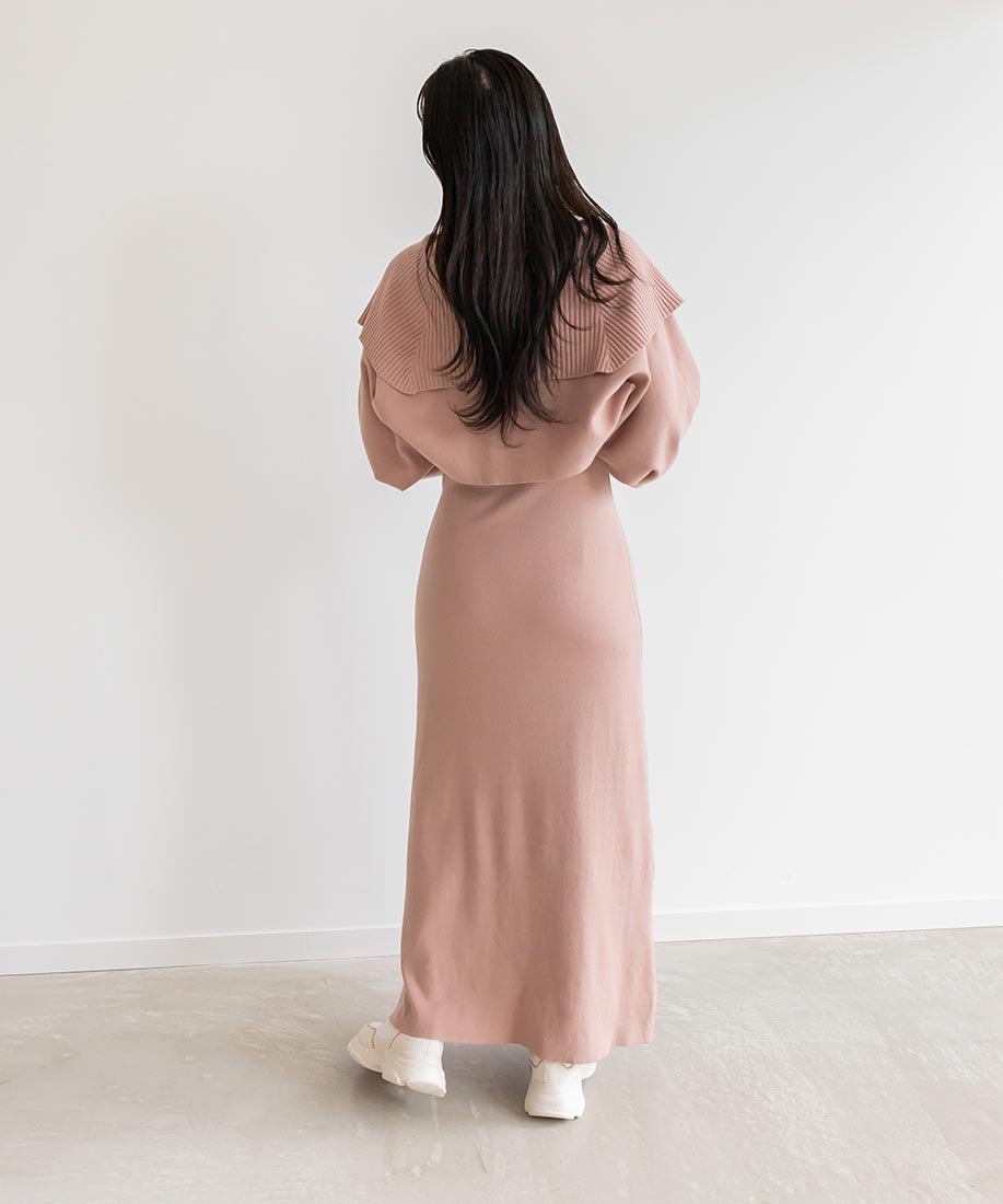 韓国 ファッション通販 SALE】【選べる丈感】ボレロセットニットワンピース｜RANDA公式 ワンピース