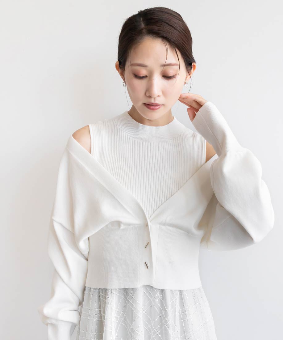 SALE】チュールドッキングボレロワンピースRANDA公式サイト SALE】チュールドッキングボレロワンピースRANDA公式サイト