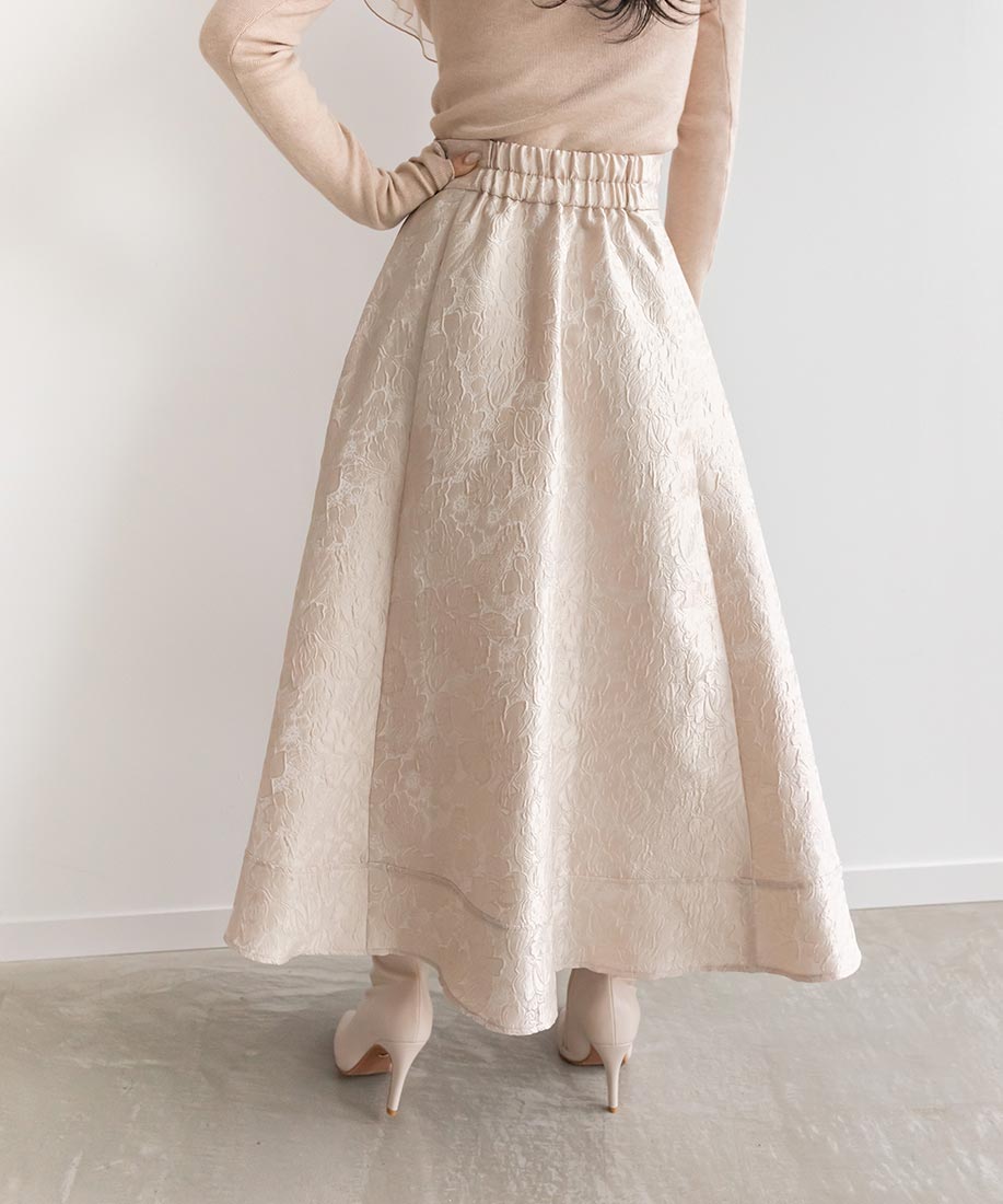 SALE】フラワージャガードフレアスカート｜RANDA公式サイト 