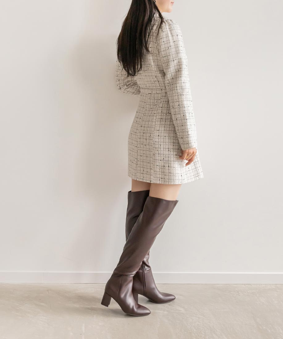 佐藤晴美さん着用】テーラードジャケットミニワンピースRANDA公式サイト
