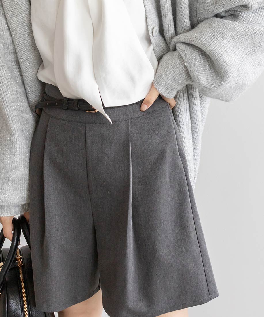 SALE】ショートパンツセットプリーツレイヤードスカートRANDA