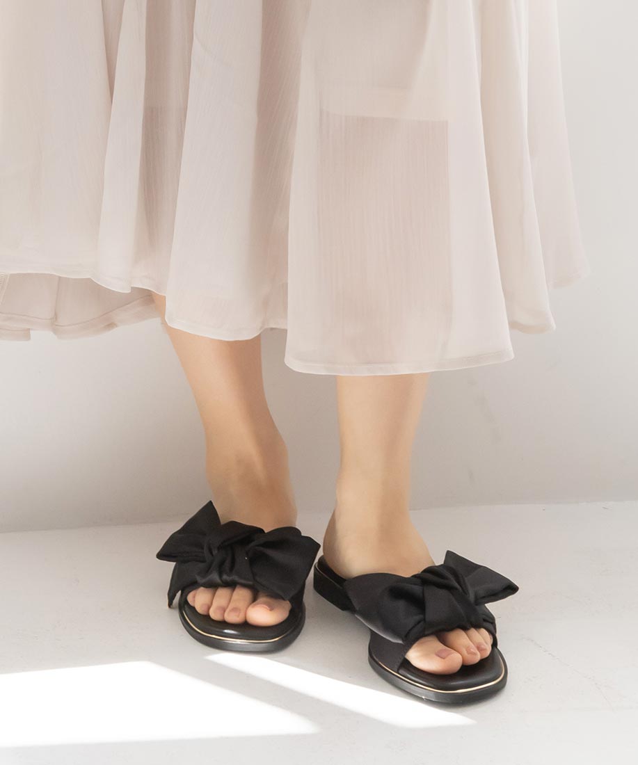 SALE】ノットリボンフラットサンダルRANDA公式サイト