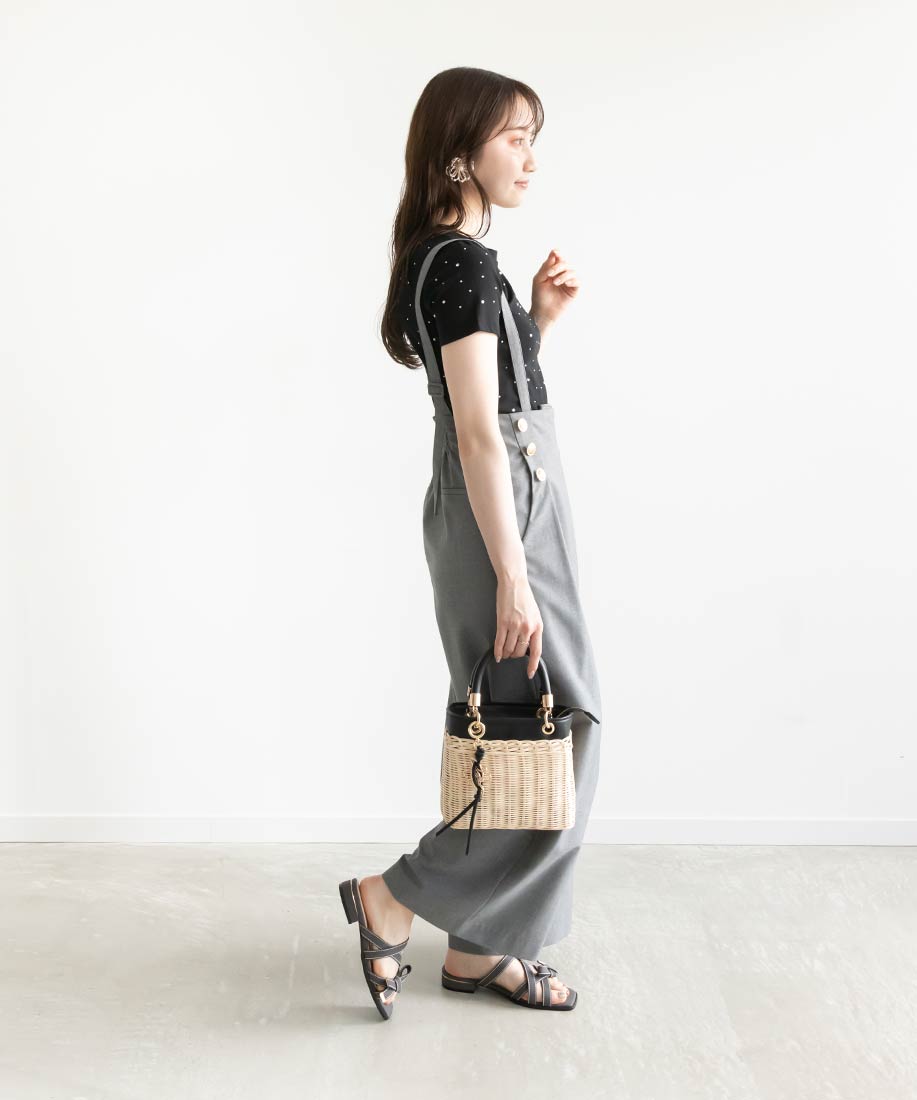 SALE】アシンメトリーリボンフラットミュールサンダルRANDA公式