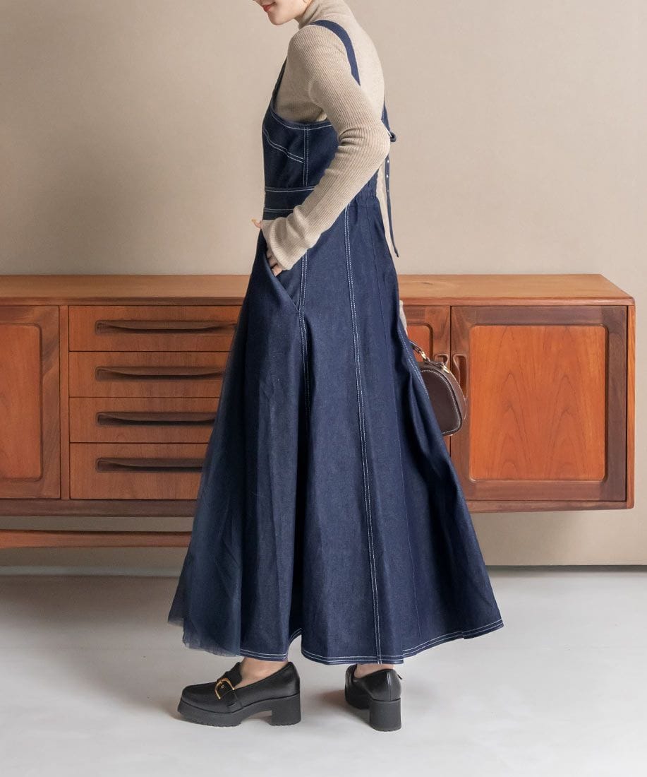 デニムロングワンピースranda公式サイト