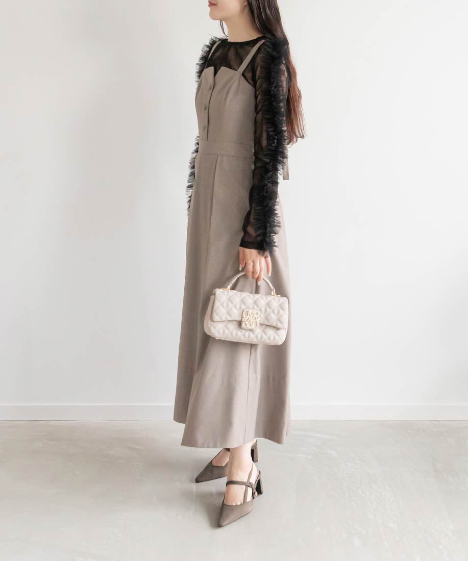 SALE】ショルダーフリルシアートップス SALE】ショルダーフリルシアートップス