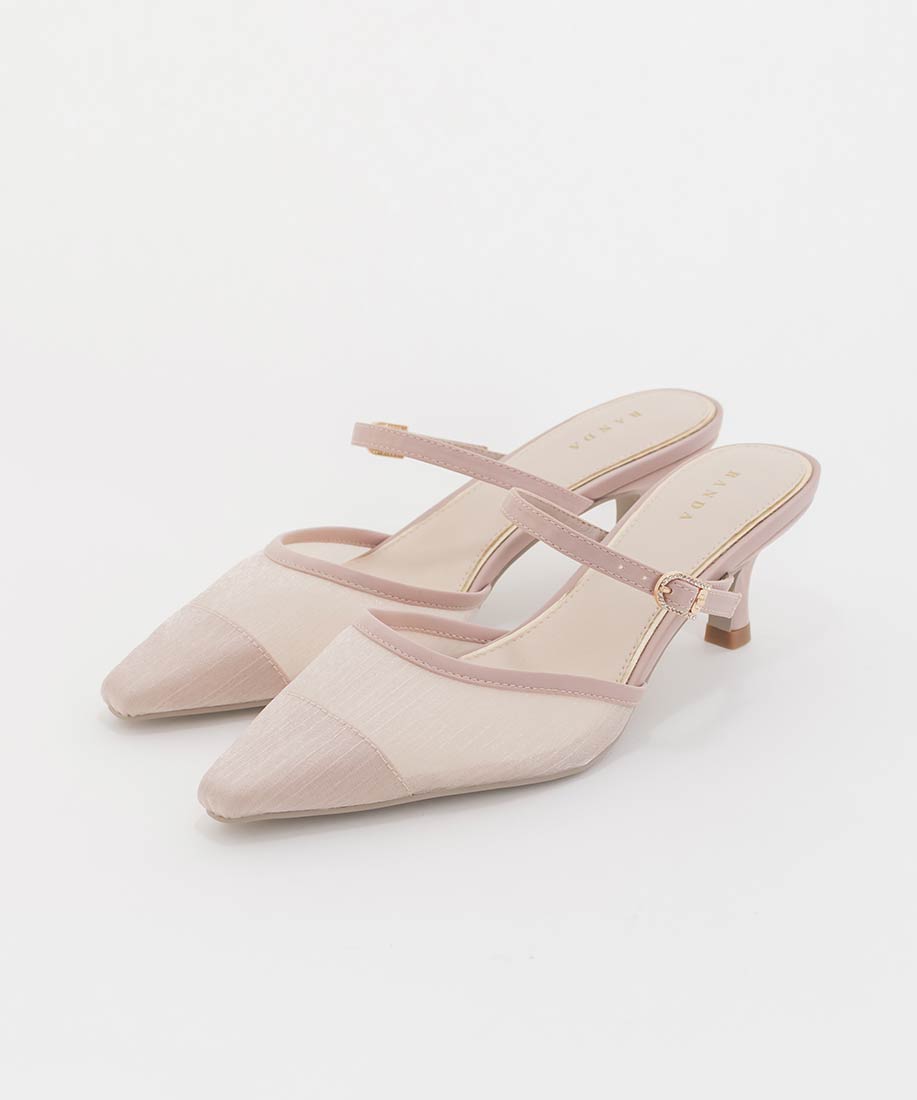 ビジューバックルシアーミュールパンプスRANDA公式サイト