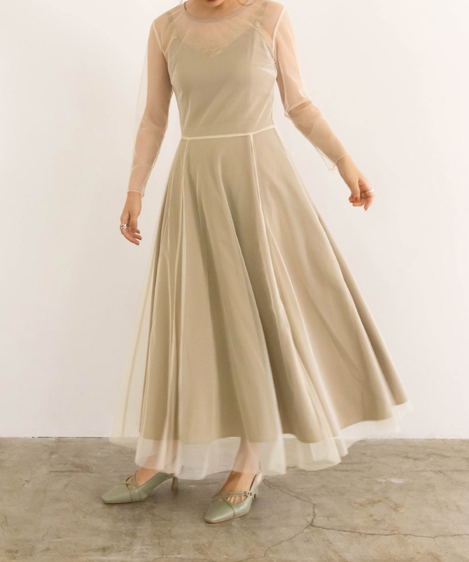 チュールレイヤードマルチウェイワンピースranda公式サイト