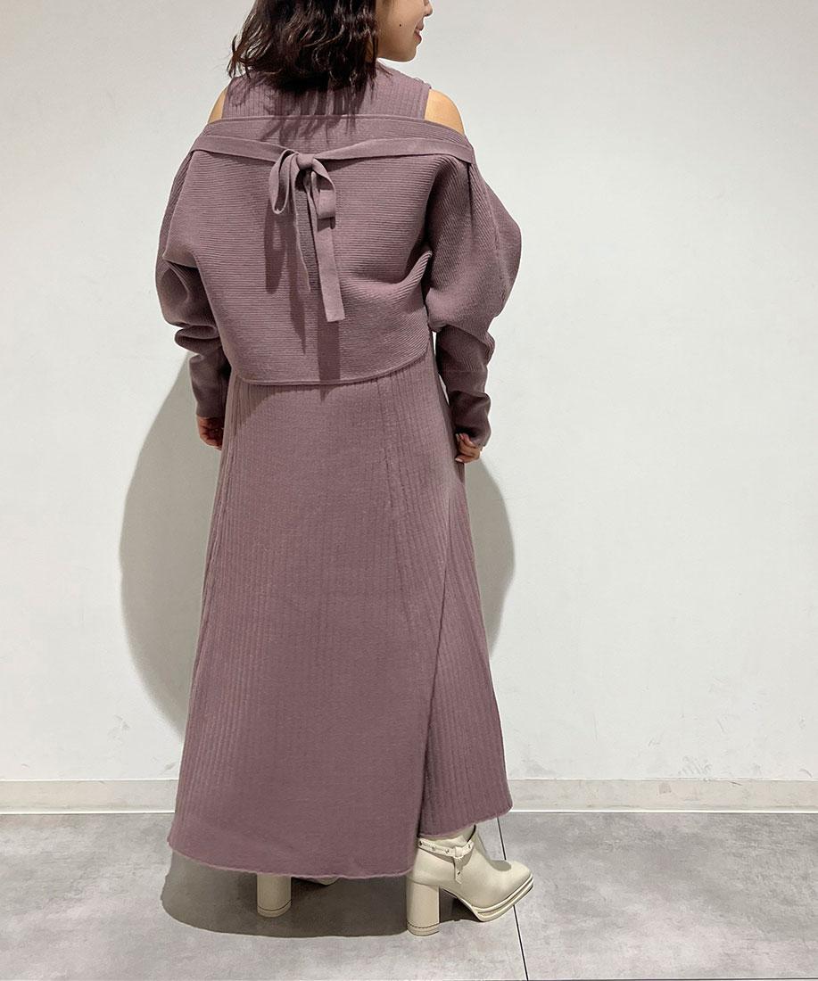 2wayボレロ付きニットワンピースranda公式サイト