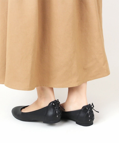 Sale レースアップフラットパンプスranda公式サイト