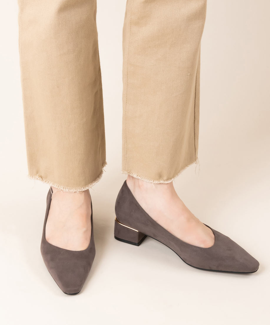 ソフト アシメカットチャンキーヒールパンプスranda公式サイト