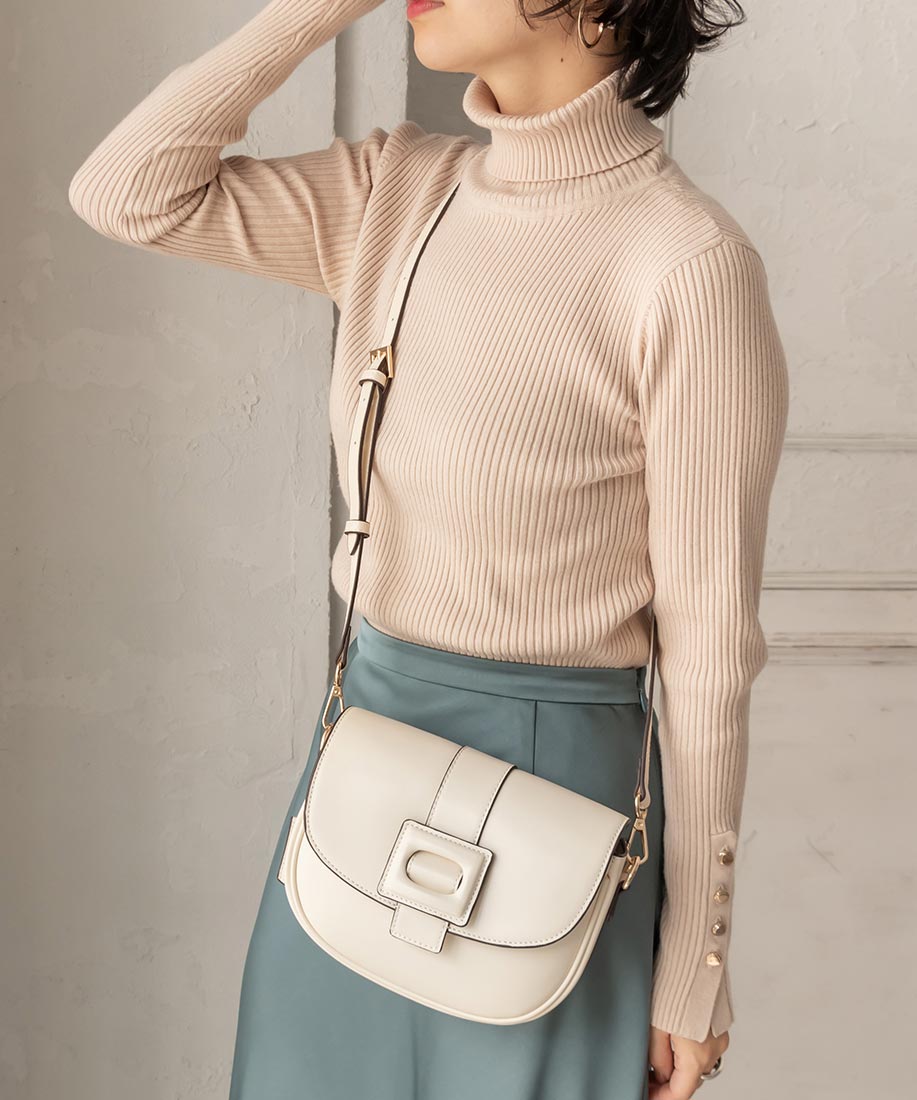 【SALE】バックルデザインショルダーバッグ