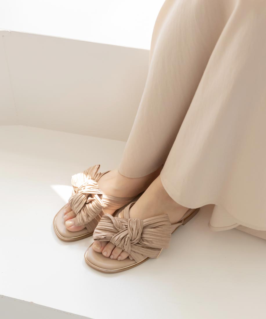 SALE】ノットリボンフラットサンダルRANDA公式サイト