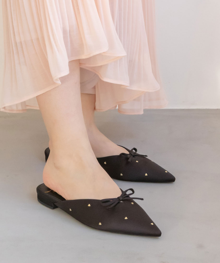 SALE】【Valentine's Day Collection】ハートフラットミュールRANDA公式サイト