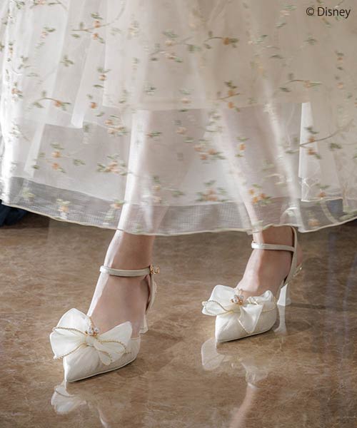 『美女と野獣』コレクション 2WAYドレスアップアンクルストラップパンプス