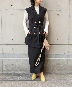 【SALE】ワンピースライクジャケットセットスカート