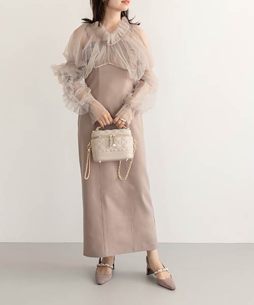 【SALE】チュールボレロセットワンピース