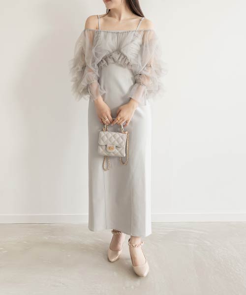 【SALE】チュールボレロセットワンピース