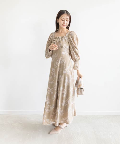 【SALE】フラワーフリルワンピース