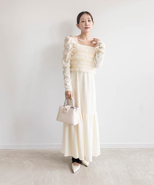 【SALE】フリルビスチェセットワンピース