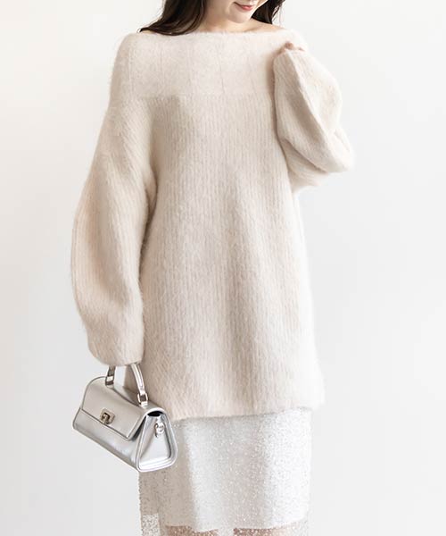【SALE】【選べる丈感】ルーズフィットミニニットワンピース
