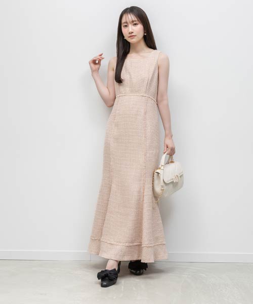 ツイードマーメイドワンピース