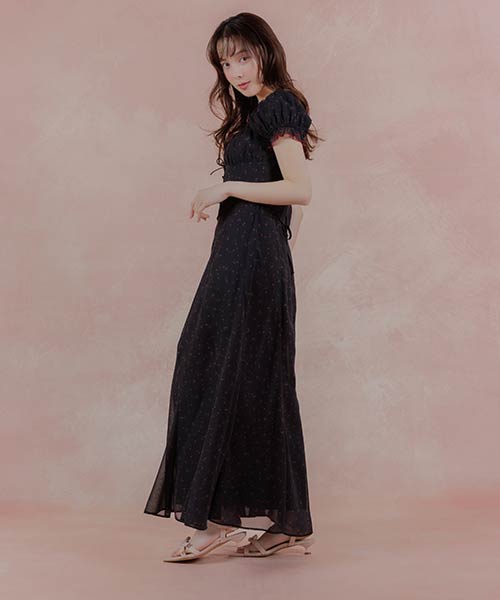 【Cherry＆Strawberry】チェリープリントシフォンワンピース