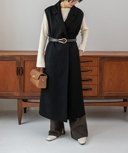 【SALE】ノースリーブロングコート
