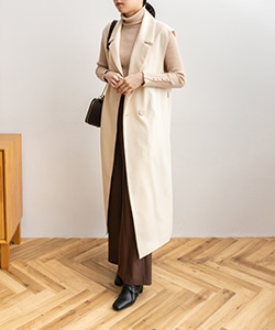 【SALE】ノースリーブロングコート