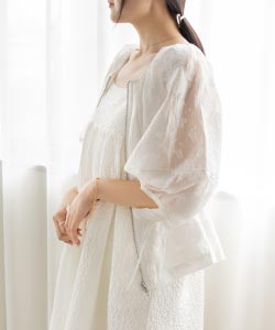 ボリュームスリーブドロストブルゾン