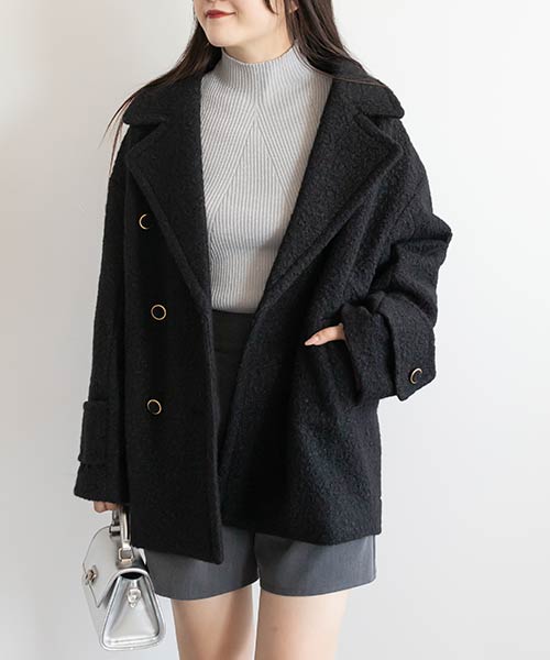 【SALE】ループボアピーコート