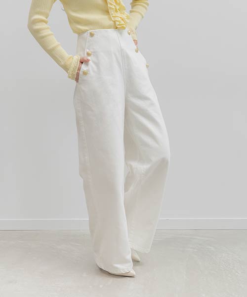 マリンデニムワイドパンツ