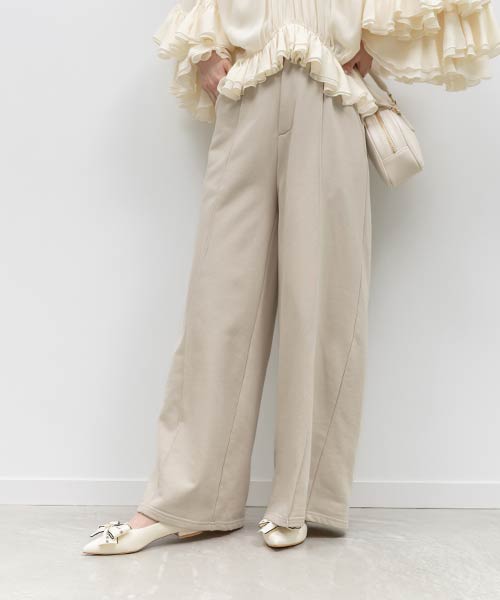 【26SS】【00サイズあり】ワイドスウェットパンツ