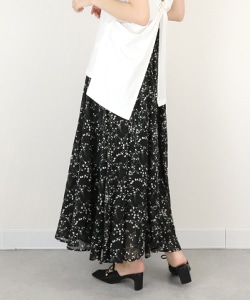 【SALE】【選べる丈感】フラワープリントスカート
