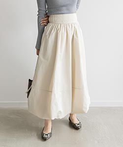 【SALE】ステッチデザインバルーンスカート